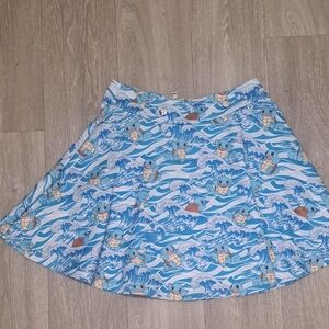Pokemon Blue and Tan Skirt